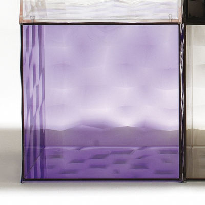 Kartell Optic Storage - Without door. Transparent purple