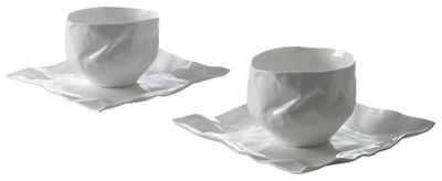 Driade Kosmo Adelaïde XIV Tableware set - 2 cups + 2 saucers. White