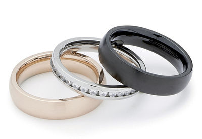 Leonardo Bijoux Arabesco Ring. Black,Gold,Silver