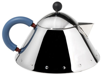 Alessi Graves Teapot. Blue,Steel