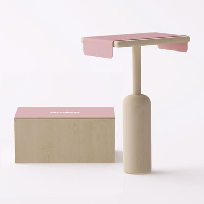 Designer Box Made In Design Box - Napa sidetable - Bina Baitel. Pink,Natural wood