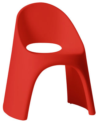 Slide Amélie Stackable armchair - Plastic. Red