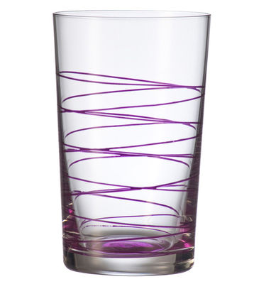 Leonardo Spirale Long drink glass - Long Drink glass. Purple