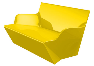 Slide Kami Yon Sofa - Lacquered version. Yellow lacquered
