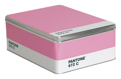 Seletti Pantone Box - Metal box - H 11 cm. Pastel lavender 672C