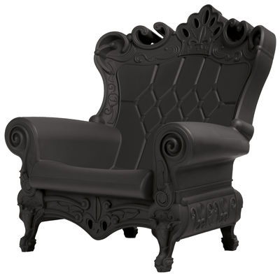 Design of Love by Slide Queen of Love Armchair - L 103 cm. Black