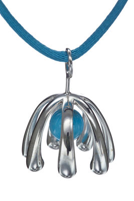 Le Buisson Extratoof Turquoise by Matali Crasset Necklace - Exclusivity. Blue