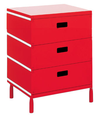 Magis Plus Unit Crate - 3 drawers. Red