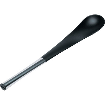 Alessi Domenica - Kitchen spoon Black,Glossy steel