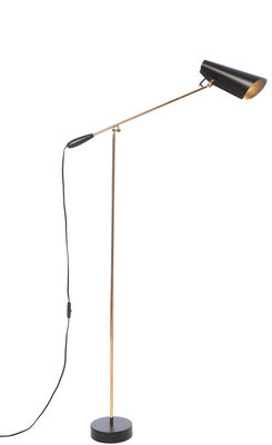 Northern Lighting Birdy Floor lamp - / H 133 cm - Dahl 1952. Black,Brass