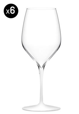 Italesse Vertical Medium Wine glass - Set of 6. White