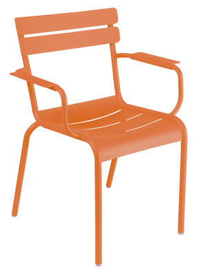 Fermob Luxembourg Stackable armchair. Carrot