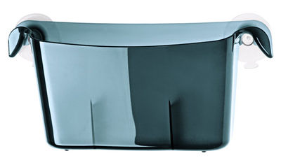 Koziol Miniboks Storage box - With sucker. Transparent charcoal grey