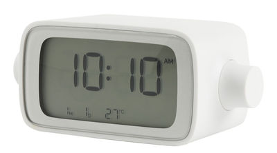 Lexon Dream Time Alarm clock - / By Eugeni Quitllet - By rotating. White