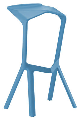 Plank Miura Bar stool - H 78 cm - Plastic. Light blue