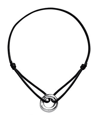 Christofle Collection 925 Bracelet - By Andrée Putman - Cotton string. Black
