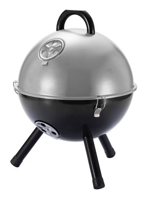 Loooqs Charcoal grill - Table - Ø 32 x H 42 cm. Black,Silver