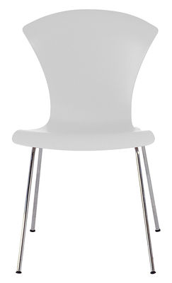 Kartell Nihau Stackable chair - Plastic seat & metal legs. White