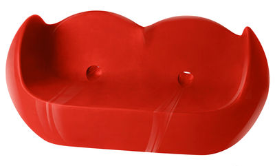 Slide Blossy Sofa - Lacquered version. Lacquered red