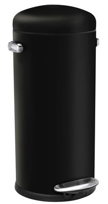 Simple Human Retro Pedal bin - / 30 Liters. Black