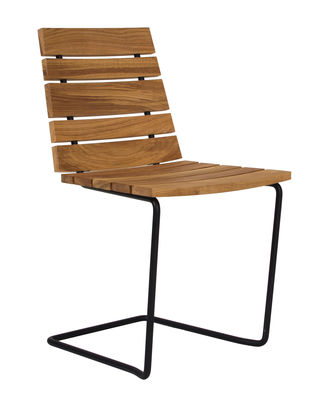 Skargaarden Grinda Chair - Wood & metal. Black,Teak