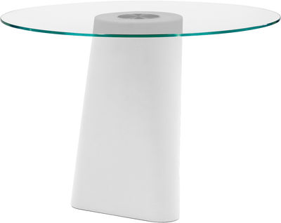 B-LINE Adam Table - Ø 100 cm. White,Transparent