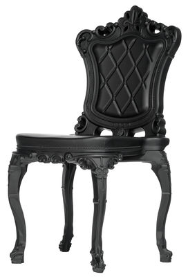 Design of Love by Slide Princess of Love Chair - Polyethylene. Black