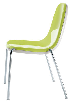 Magis Butterfly Stackable chair. Grey,Green