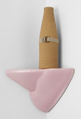 Moustache Mousse Shelf. Pale pink