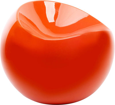 XL Boom Ball Chair Pouf. Blood orange