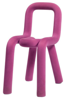 Moustache Bold Padded chair - Fabric. Pink