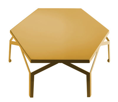 Internoitaliano Fano Coffee table - H 30,5 cm x L 80,5 cm. Yellow
