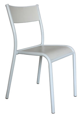 Label Edition 510 Originale Stackable chair - Wood seat- Reissue 1947. White