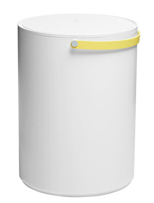 Design Letters Stool & Storage Stool - Plastic. White,Yellow