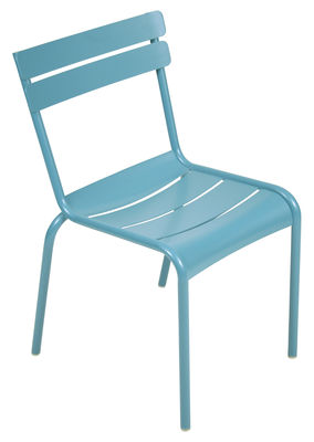 Fermob Luxembourg Stackable chair. Turquoise