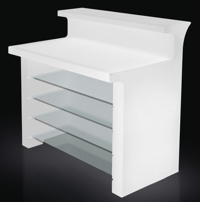 Slide Shelf - For luminous bar. Transparent