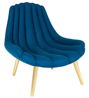 Jonathan Adler Brigitte Padded armchair. Blue,Gold