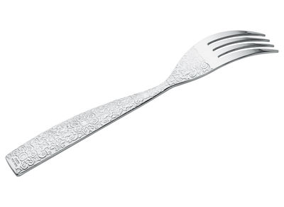 Alessi Dressed Fork - Table fork. Glossy metal