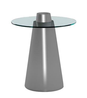 Slide Peak Table - H 80 cm. Laquered grey