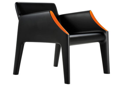 Kartell Magic Hole Armchair - Indoor / outdoor. Orange,Black
