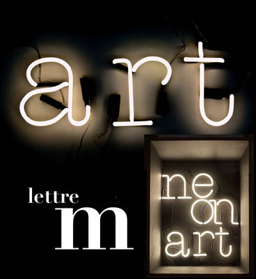 Seletti Neon Art Wall light - Letter M. White