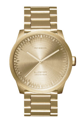 LEFF amsterdam S42 Watch - Steel wristband. Brass