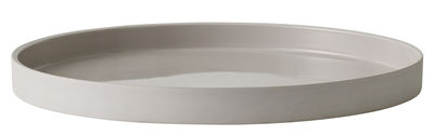 Menu Cylindrical Tray - Clay - Ø 28 cm. Light grey