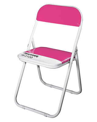 Seletti Pantone Foldable chair - Plastic & metal structure. Fuchsia 18-2120