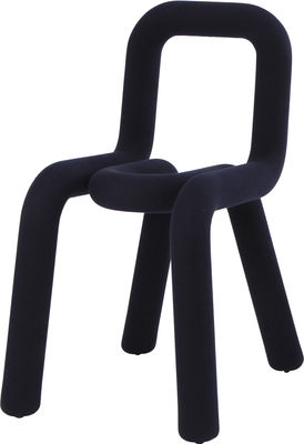 Moustache Bold Padded chair - Fabric. Dark blue