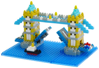 Mark's Nanoblock Monuments Construction game - / Tower Bridge. Multicoulered