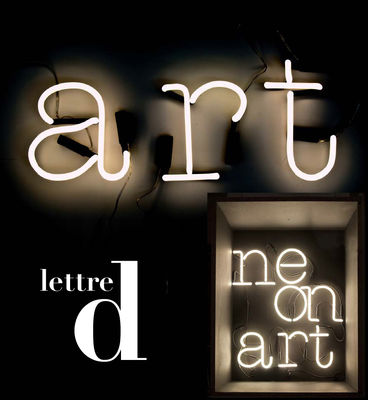 Seletti Neon Art Wall light - Letter D. White