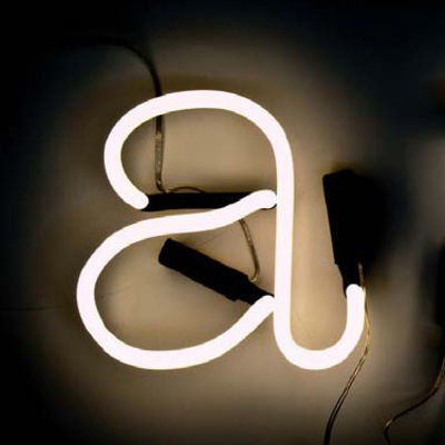 Seletti Neon Art Wall light - Letter A. White