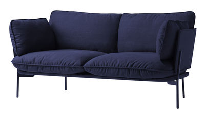 And Tradition Cloud LN2 Straight sofa - 2 seaters - L 168 cm. Midnight blue