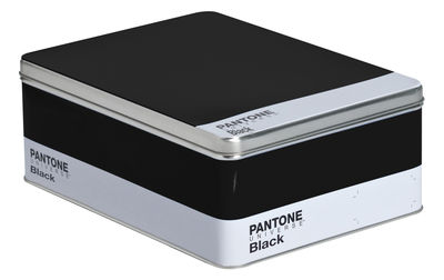 Seletti Pantone Box - Metal box - H 11 cm. Black